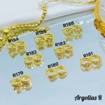 #1 #r Argolla piedras blanco (&5) (0.9*)