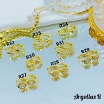 #1 #r Argolla piedras blanco (&5) (0.9*)
