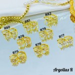 #1 #r Argolla piedras blanco (&5) (0.9*)