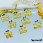 #1 #r Argolla piedras blanco (&5) (0.9*)