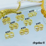 #1 #r Argolla piedras blanco (&5) (0.9*)