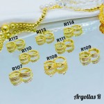 #1 #r Argolla piedras blanco (&5) (0.9*)