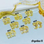 #1 #r Argolla piedras blanco (&5) (0.9*)