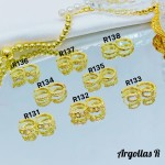 #1 #r Argolla piedras blanco (&5) (0.9*)