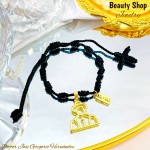 #3 pulsera hilo con doble dije #3 pulsera hilo con doble dije