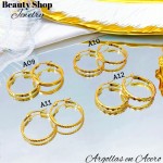 Argolla mediano acero  (m) （&2.8）