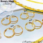 Argolla mediano acero  (m) （&2.8）