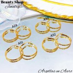 Argolla mediano acero  (m) （&2.8）