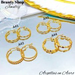 Argolla mediano acero  (m) （&2.8）