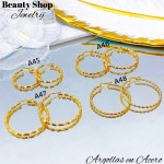 Argolla mediano acero  (m) （&2.8）