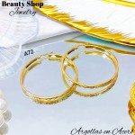 Argolla mediano acero  (m) （&2.8）