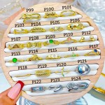 #1 #p Anillos ajustable Baño oro 18 k  (&6)