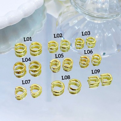 #2 #L Argolla pequeño  gold field 18k  4&