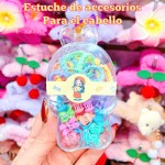 estuche de colas y gancho de nina 8&
