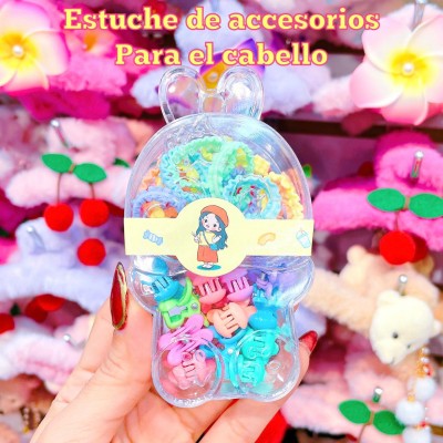 estuche de colas y gancho de nina 8&