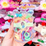 estuche de colas y gancho de nina 8&