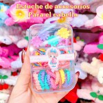 estuche de colas y gancho de nina 8&