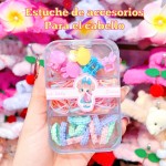 estuche de colas y gancho de nina 8&