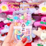 estuche de colas y gancho de nina 8&