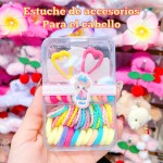 estuche de colas y gancho de nina 8&