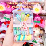 estuche de colas y gancho de nina 8&