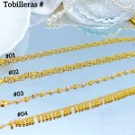 #tobillera oro chino 18k 9& (1.5*)