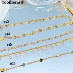 #tobillera oro chino 18k 9& (1.5*)