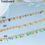 #tobillera oro chino 18k 9& (1.5*)