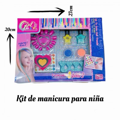 juguete kit de manicura para ninas