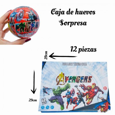 caja de huevo de avengers sopresa (unidad 3$)