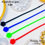 pulsera de goma 6por 1.80$ pulsera de goma 6por 1.80$