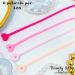 pulsera de goma 6por 1.80$ pulsera de goma 6por 1.80$