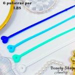 pulsera de goma 6por 1.80$ pulsera de goma 6por 1.80$