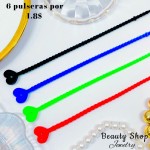 pulsera de goma 6por 1.80$ pulsera de goma 6por 1.80$