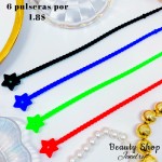 pulsera de goma 6por 1.80$ pulsera de goma 6por 1.80$