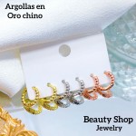 set argolla catier oro chino