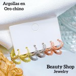 set argolla catier oro chino