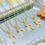 cadena letra corana brillante 12.5&