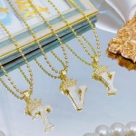 cadena letra corana brillante 12.5&