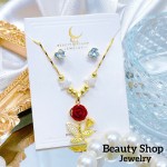 juego cadena rosa con topito