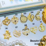 Cadena con dije dia de madre oro chino （Solo dije2.2$）(con cadena sencilla12.50&con cadena ajustable14&)