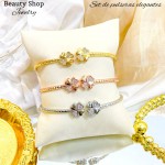 pulsera triple catier oro chino pulsera triple catier oro chino