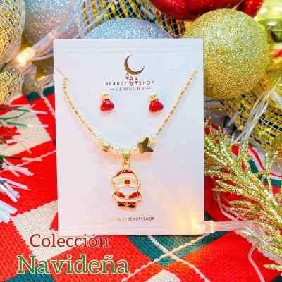 #1 juego cadena navidad con topito oro chino