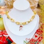 #2 cadena navidad elegante oro chino