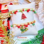 #3 pulsera navidad oro chino