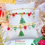 #3 pulsera navidad oro chino