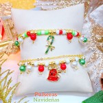 #3 pulsera navidad oro chino