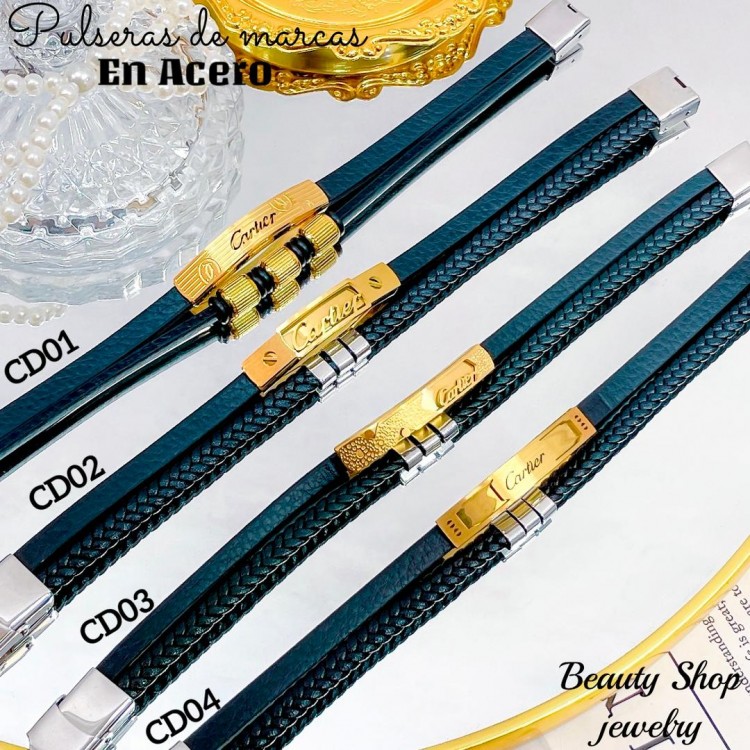 pulsera caballero lujos de marca acero inoxitable pulsera caballero lujos de marca acero inoxitable