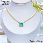 Collar de Piedras elementales Oro Chino &18