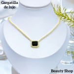 Collar de Piedras elementales Oro Chino &18